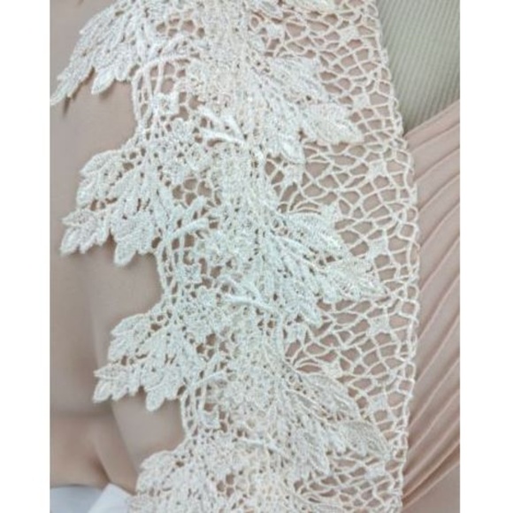 Vintage Ursula of Switzerland Sheer Pink Dress M - Picture 3 of 8